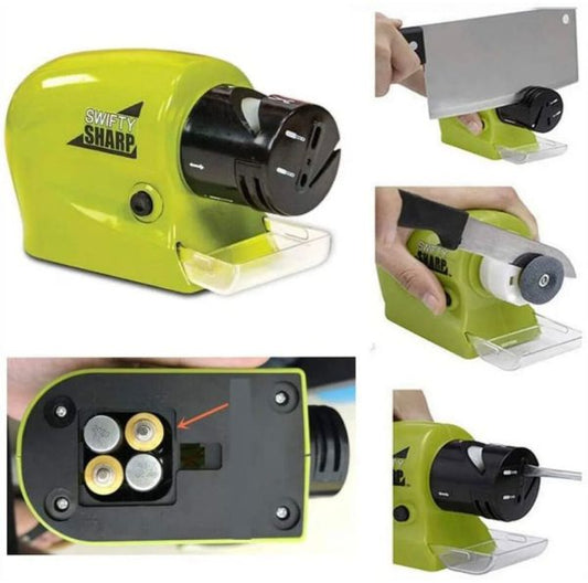 Electric Knife Sharpener |  Keeps kitchen knives sharp and efficient effortlessly.